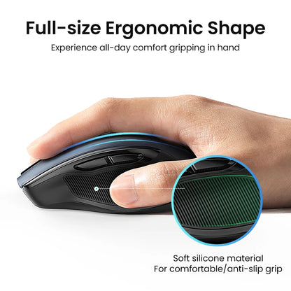 Ergonomic Bluetooth Wireless Mouse - LifestyleLuxe Market