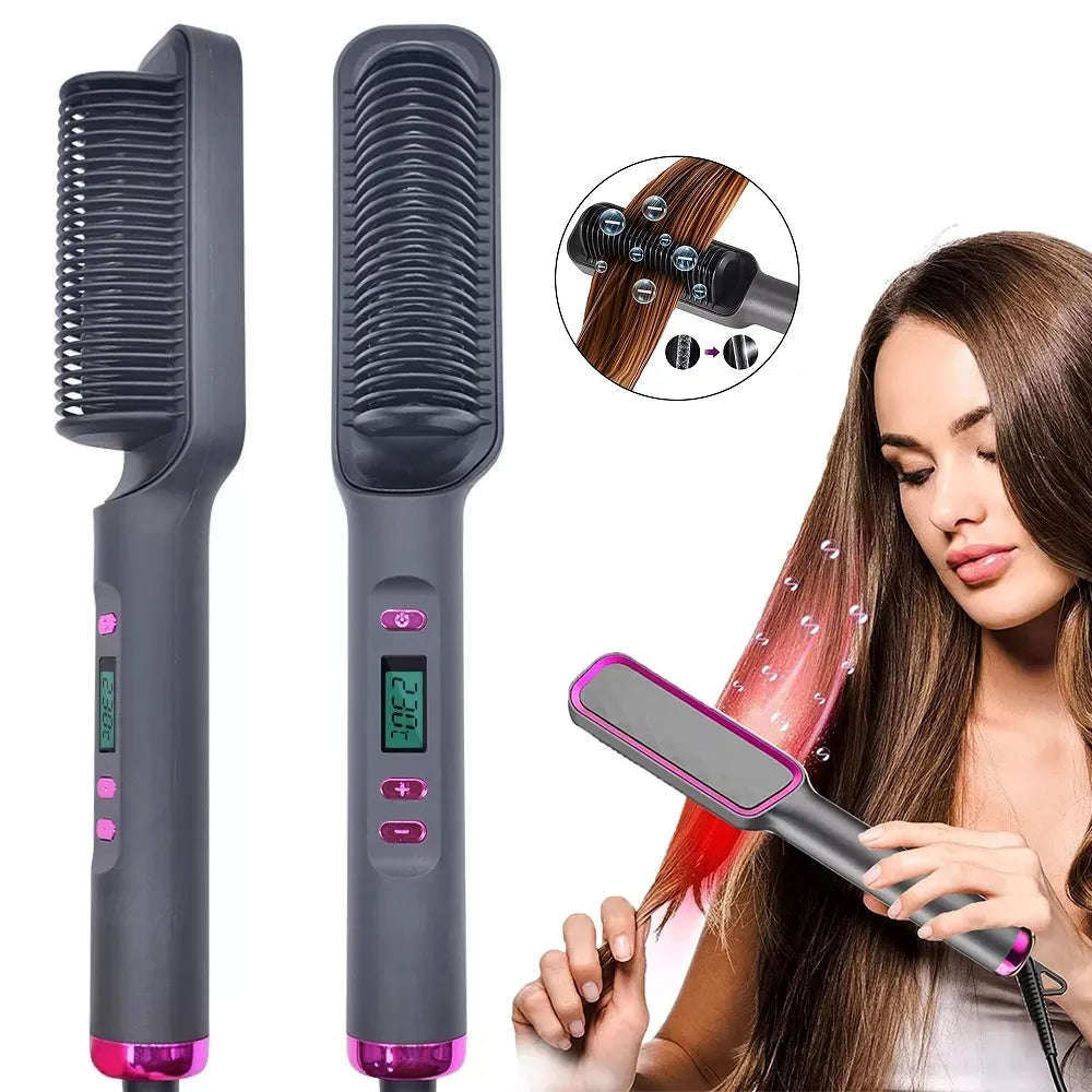 Multifunctional Electric Hot Comb - Styling Tool with Anti-Scalding Design!" - LifestyleLuxe Market