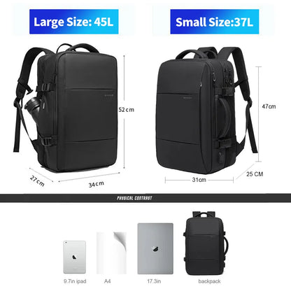 Expandable Waterproof USB Travel Backpack - Stay Organized on the Go | LifestyleLuxe Market