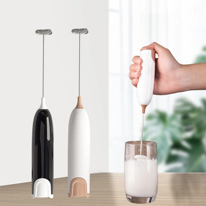 Electric Handheld Drink Mixer and Frother - LifestyleLuxe Market: Your Key to Perfectly Blended Beverages!