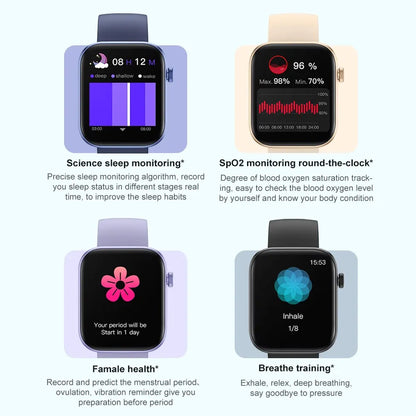 Waterproof Smartwatchs with Voice Calling, Voice Assistant, and Health Monitoring" - LifestyleLuxe Market