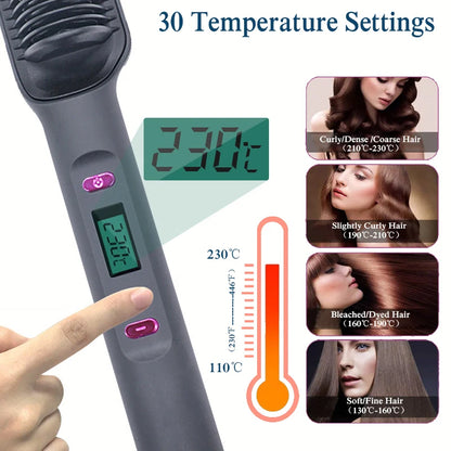 Multifunctional Electric Hot Comb - Styling Tool with Anti-Scalding Design!" - LifestyleLuxe Market