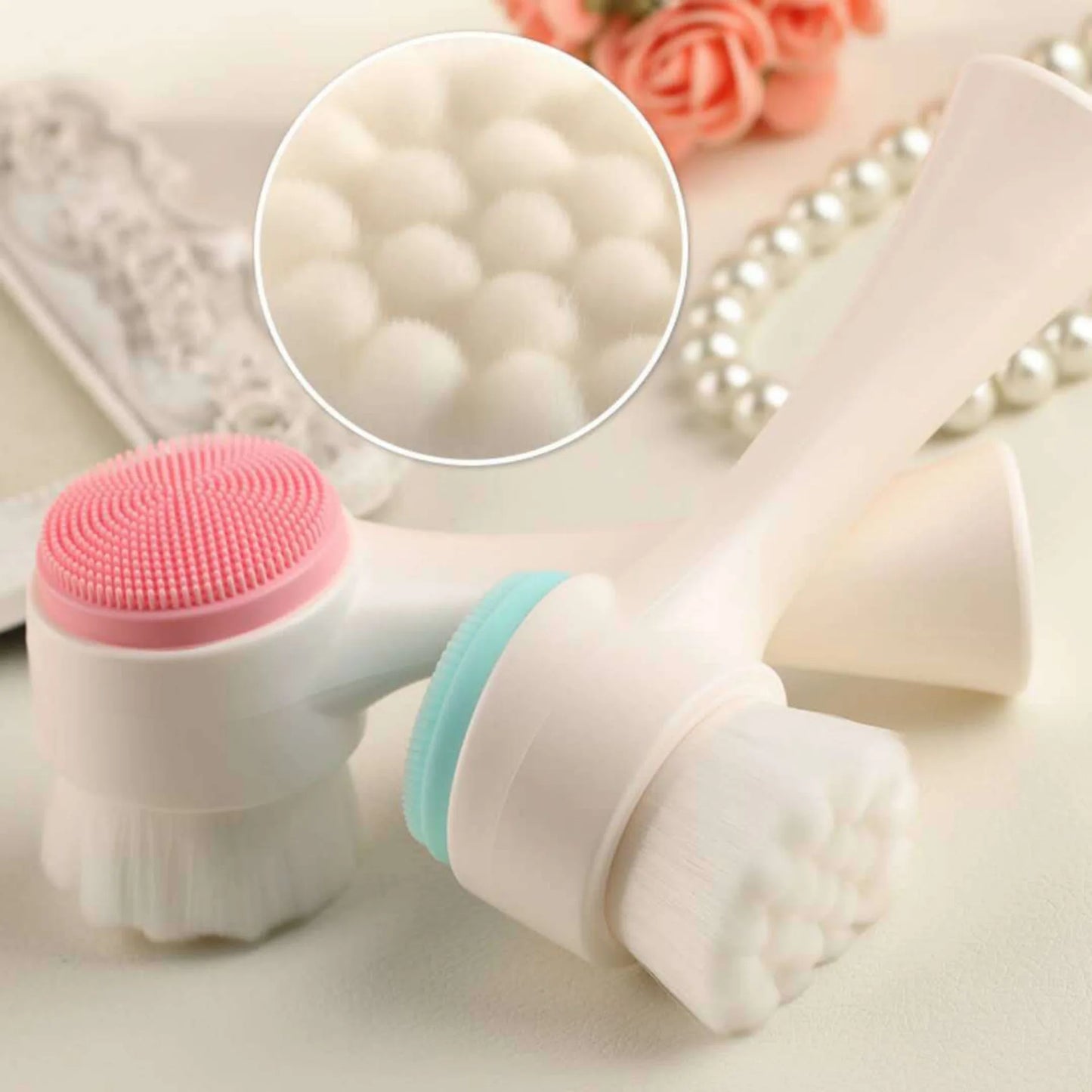 Silica Gel Facial Brush - LifestyleLuxe Market: Your Secret to Smooth, Clear Skin!