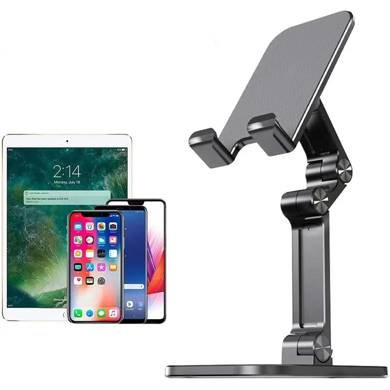 Foldable Desk Phone Holder - Flexible Desktop Stand for Iphones and Ipads - LifestyleLuxe Market