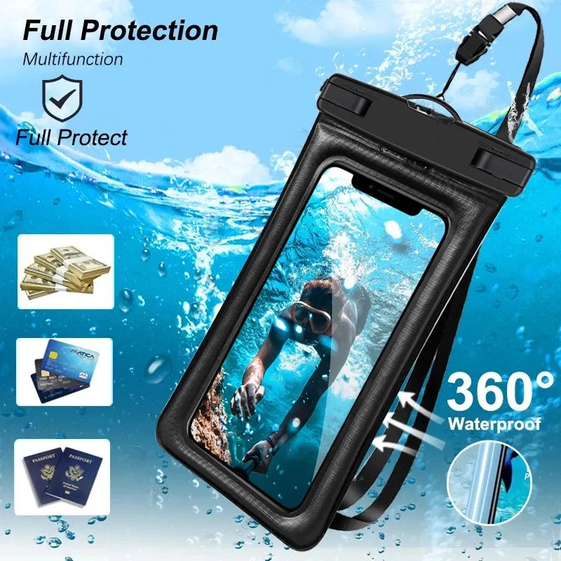 Floating Waterproof Swim Bag Phone Case - Protect Your Device While You Dive | LifestyleLuxe Market