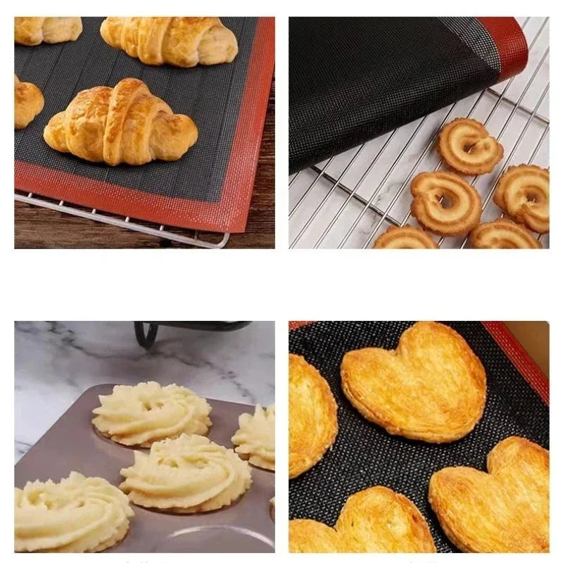 Non-Stick Perforated Silicone Baking Mat - LifestyleLuxe Market: Effortless Baking Perfection!