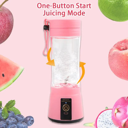 Portable Fruit Juice Blender - LifestyleLuxe Market: Blend Fresh Smoothies Anywhere, Anytime!