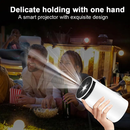 Outdoor Home Cinema Projector with Dual WiFi + 4K Resolution - LifestyleLuxe Market