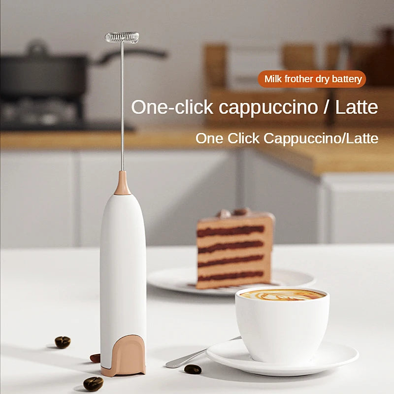 Electric Handheld Drink Mixer and Frother - LifestyleLuxe Market: Your Key to Perfectly Blended Beverages!