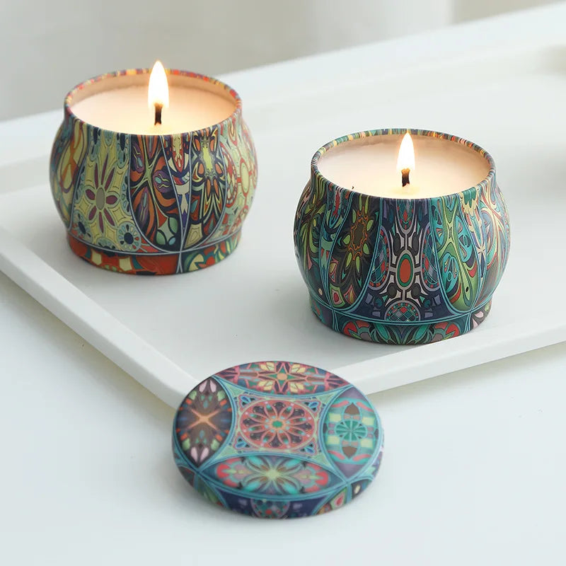 6-Piece Empty Aromatherapy Candle Jar Set - Perfect for DIY Candle Making | LifestyleLuxe Market