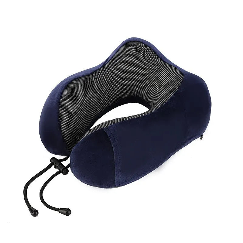 Memory Foam Travel Neck Pillow - LifestyleLuxe Market: Comfort On-the-Go!