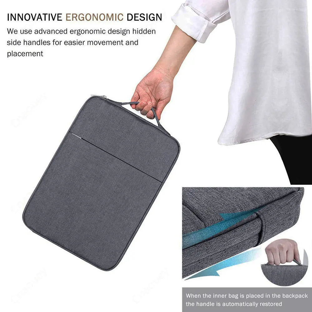 Portable Waterproof Laptop Sleeve Handbag Case - LifestyleLuxe Market: Keep Your Tech Dry on the Go!