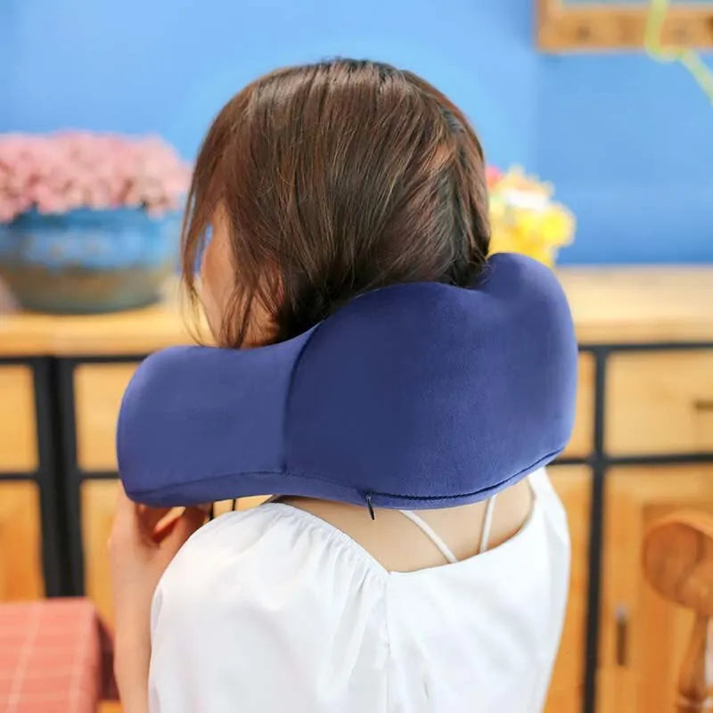 Memory Foam Travel Neck Pillow - LifestyleLuxe Market: Comfort On-the-Go!