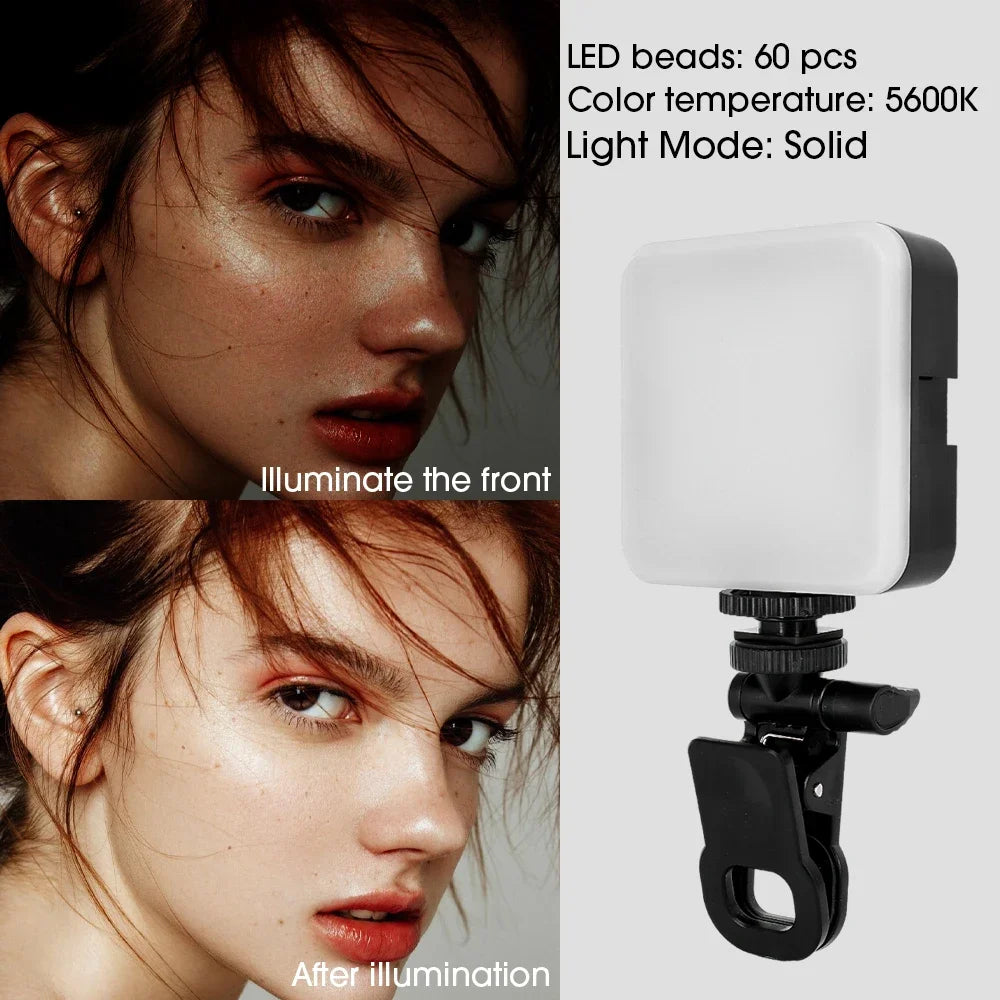 Mini LED Selfie Light with Clip Ring - LifestyleLuxe Market