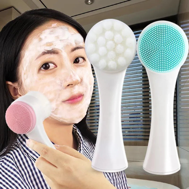 Silica Gel Facial Brush - LifestyleLuxe Market: Your Secret to Smooth, Clear Skin!