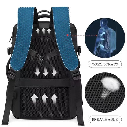 Expandable Waterproof USB Travel Backpack - Stay Organized on the Go | LifestyleLuxe Market