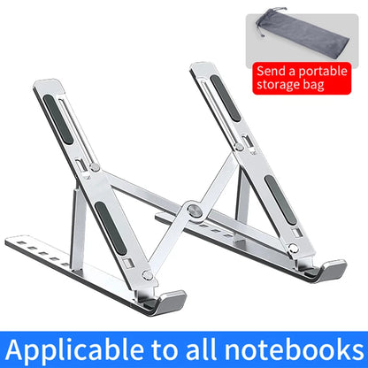 Adjustable Aluminum Alloy Laptop Holder Stand - LifestyleLuxe Market: Elevate Your Workstation with Style and Comfort!